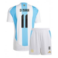 Argentina Angel Di Maria #11 Replica Home Minikit Copa America 2024 Short Sleeve (+ pants)